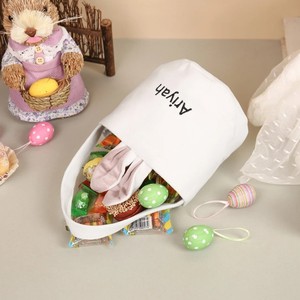 <b>Easter</b> Bunny Bag Egg Hunting Tote Bags for Kids <b>Easter</b> <b>Gift</b> Candy <b>Basket</b> Bucket With Rabbit Ear Party - Product Image 4