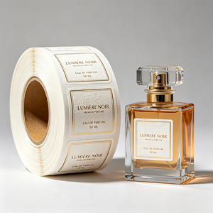 ملصق تغليف زجاجات العطور مخصص من ورق خاص منقوش مع ختم ساخن - Product Image 1