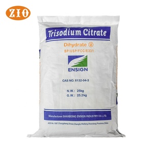 Ensign fabbrica all'ingrosso per uso alimentare additivi alimentari citrato di sodio in polvere di acidità regolatori 25 kg/bag Bag - Product Image 1