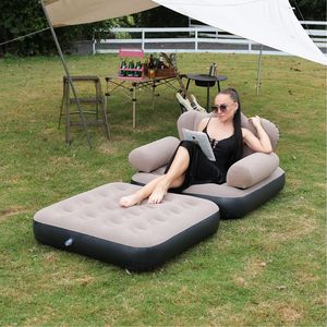 Nouveau canapé-lit gonflable portable à double usage avec PVC épaissi, canapé-lit cinq en un adapté au <span class=keywords><strong>camping</strong></span>, mobilier d'extérieur - Product Image 2