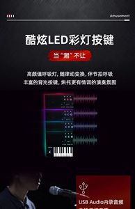 Cina originale 61 tasti tastiera elettronica pianoforte tastiera Medeli Akx10 tastiera pianoforte - Product Image 3