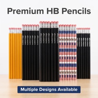 Crayon HB avec logo personnalisé imprimé, gomme à effacer, film thermoscellant, motif floral, bois naturel, écriture, dessin, école, vente en gros, coffret cadeau