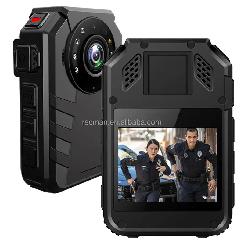 4G Bodycamera with Sim Card for Cop Law Enforcement Use 32MP 4K Video Record Camera Body with Night Vision Body Worn Camera