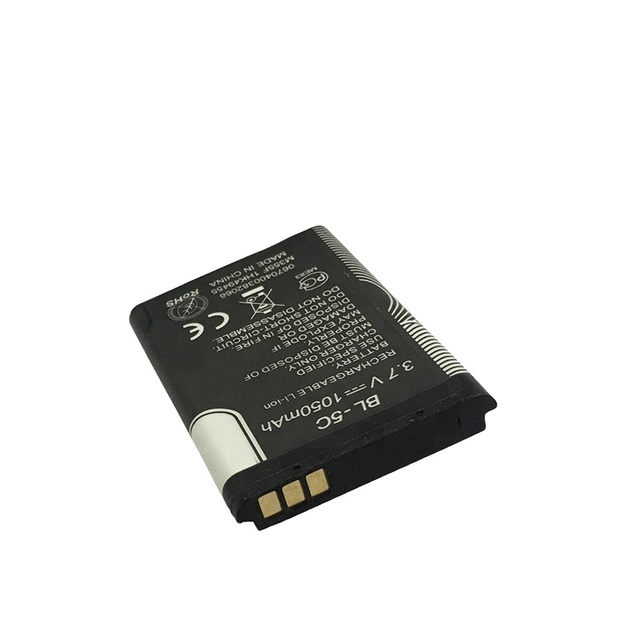 Aluminum Shell Battery BL-5C 3.7V Lithium Ion Battery 1050mAh Rechargeable Battery for Walkie-talkie