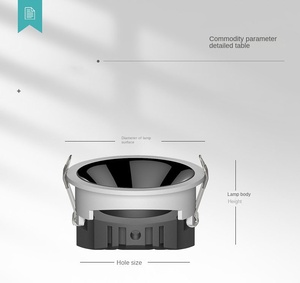 Sin diseño de luz principal Luces descendentes antideslumbrantes Focos de alta P Luces de tubo de conducción de alta eficiencia energética Lámpara LED de 5W 10W - Product Image 1
