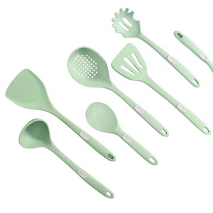 Silicone Spatula Set 6 Piece Non Stick Heat Resistant Kitchen Utensils <b>Cooking</b> Tools For Pans And Stirring - Product Image 4