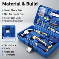 Juego de Herramientas Manuales Portátiles de Alta Calidad de 27 Piezas, Kit de Herramientas Manuales para Reparaciones del Hogar, Bricolaje, Taller y Mantenimiento