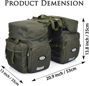 Sacs de vélo, sac de vélo imperméable avec housse de pluie, sac de selle arrière <span class=keywords><strong>pour</strong></span> <span class=keywords><strong>porte</strong></span>-bagages de moins de 6,3 pouces de largeur - Product Image 3