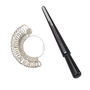 Aluminum <strong>Ring</strong> Sizer <strong>Ring</strong> Mandrel Gauge <strong>Tool</strong> EUR Size 41-76 <strong>Ring</strong> Stick <strong>Measure</strong> <strong>Tool</strong> - Product Image 5