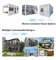 Casa Contenedor Expandible, Casa Modular Prefabricada, Casa Contenedor Móvil de 20 pies/40 pies, Mini Casa, Villa, Oficina, Alojamiento