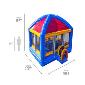 Château gonflable haut <span class=keywords><strong>de</strong></span> gamme <span class=keywords><strong>pour</strong></span> les jardins familiaux, les carnavals scolaires, les festivals d'église, la <span class=keywords><strong>location</strong></span> <span class=keywords><strong>pour</strong></span> fêtes - Product Image 3