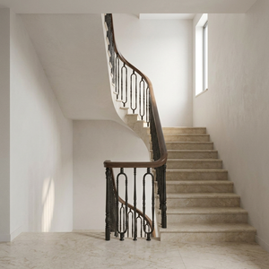 BALAJI METAL Balustre torsadé traditionnel en fonte pour rampes d'escalier, montage mural, résistant à la rouille, garanti à vie - Product Image 5