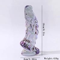 Ninghao SM Kirin Alien Big Dildo Transparent Glass Female Masturbation Double Use Couple Heavy Taste Punitive Toy