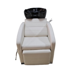 Lavabo de Cerámica para Peluquería Kisen, Unidad de Lavado Portátil, Silla de Champú, Equipo de Belleza para Salón de Belleza - Product Image 1