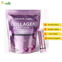 Poudre de collagène multi-peptides OEM/ODM, types I, II, III, V, X, sans saveur, favorise la santé des cheveux, de la peau et des articulations