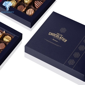 Boîte à chocolats vide en carton pour 10 truffes avec plateau de présentation, emballage cadeau en papier pour bonbons et chocolats, vente en gros Chine - Product Image 2