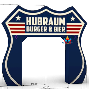 Arche gonflable personnalisée pas chère avec conception 3D gratuite, gonflables publicitaires en nylon tissé sergé pour exposition et publicité - Product Image 5