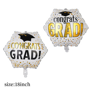 Ballon en aluminium de 18 pouces pour la saison de la remise des diplômes, idéal pour les fêtes scolaires et les arrangements de carnaval - Product Image 4