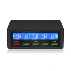 Chargeur rapide 50W 5V 5 ports Qualcomm 3.0 Station de charge USB pour restaurant - Product Image 1