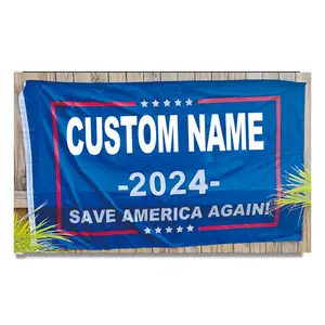 Personnalisé n'importe quelle taille n'importe quelle conception n'importe quelle couleur 3x5 pieds l'héritage continue MAGA 2024 président élection polyester drapeau bannière