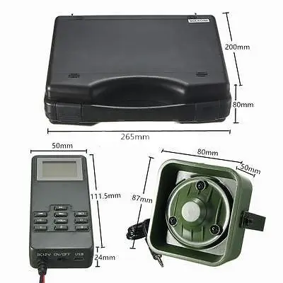 2*50W High Power Portable Hunting mp3 Bird Call