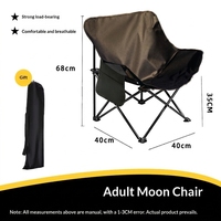 Chaise de camping et de pêche d'extérieur à dossier haut, inclinable, pliable, en tissu Oxford, avec trois positions d'inclinaison