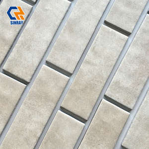 Carreaux de porcelaine émaillée rouge 60x185mm, style métro, finition mate moderne, résistants à l'usure, antibactériens, pour murs intérieurs de villa - Product Image 5