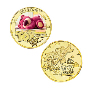 5 Pièces de monnaie commémoratives plaquées or 24 carats, imprimées en typographie, sur le thème de l'anime américain Toy <span class=keywords><strong>Story</strong></span>, cadeau de collection - Product Image 5