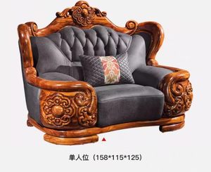 Juego de Sofás Chesterfield de Lujo Estilo Europeo Italiano, Modular, de Cuero Genuino, Relleno de Esponja, para Sala de Estar - Product Image 4
