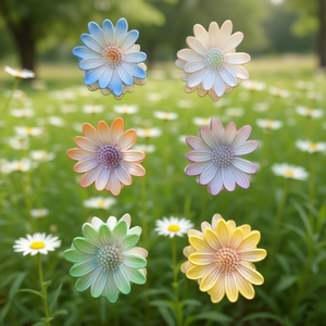 Fermaglio per capelli Daisy Claw Clip 8 cm opaco per donne e ragazze, accessorio floreale per capelli - Product Image 3