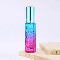 Flacon pulvérisateur de parfum en verre de 10 ml, coloré, rechargeable, mini atomiseur de parfum, emballage cosmétique