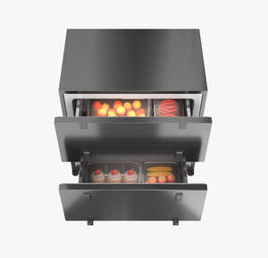 Congélateur électrique portable sans givre de 122 L en plastique à faible bruit sous le comptoir intégré pour réfrigérateur domestique dissimulé - Product Image 4