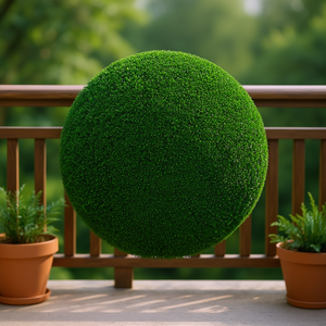 Haie artificielle en buis pour écran d'intimité, 23,6x15,75 pouces, feuillage vert, décoration murale pour balcon, jardin, toile de fond, clôture - Product Image 2