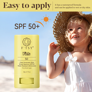 Private Label Travel Friendly Broad Spectrum Sunblock with Vitamin E Kids SPF 50 <strong>Clear</strong> Face Stick <strong>Sunscreen</strong> - Product Image 5