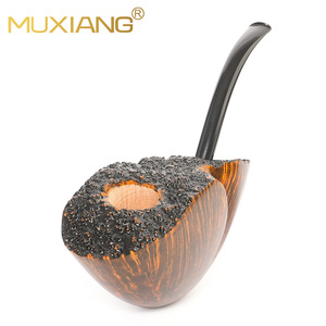 MUXIANG Handmade Free Style Burl Wood Pipe Solid Wood Tobacco Pipe For Men Smoking Pipe - Product Image 2