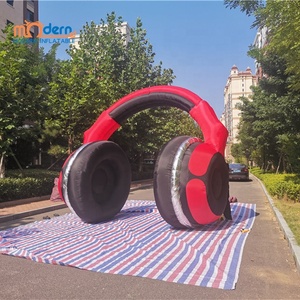Nouveauté <span class=keywords><strong>2022</strong></span> : Ballon publicitaire géant gonflable en forme <span class=keywords><strong>d</strong></span>'écouteurs/casque pour festival de musique, avec souffleur, en tissu Oxford 210D - Product Image 3