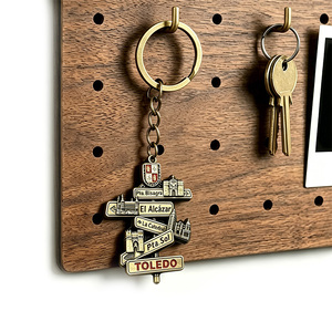 Llavero Personalizable con Mapa <span class=keywords><strong>de</strong></span> Toledo, <span class=keywords><strong>España</strong></span>, <span class=keywords><strong>de</strong></span> Aleación <span class=keywords><strong>de</strong></span> Zinc, Estilo Vintage, Regalo Promocional, Recuerdo Turístico - Product Image 6