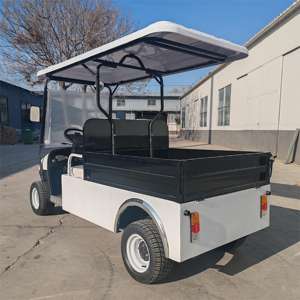 Venta de Fábrica de Instalaciones para Parques de Atracciones, Autobús Turístico Eléctrico con Motor Eléctrico, Carro de Golf con Caja de Carga - Product Image 3