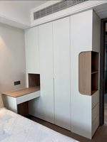Armoire en bois sur mesure XINGYU, design moderne, 2 tiroirs, gain de place, pour appartement, construction en panneaux de particules, garantie 5 ans