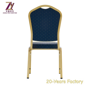 Hot Sale Wholesale Luxury Blue Metal Iron <b>Stackable</b> <b>Chairs</b> for Apartment Hotel Weddings - Product Image 5