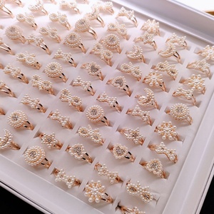 Anillos de Zirconia Chapados en Oro de Moda para Mujer al por Mayor Jxx, Joyería de Latón Económica para Regalo de Boda para Chicas - Product Image 3