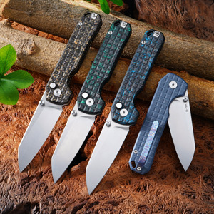 GT-T0073-4 Coltello Pieghevole Tattico Personalizzabile con Lame in VG-10 e Manico in Fibra di Carbonio/G10 - Product Image 2