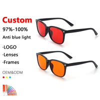 Lunettes de jeu sur ordinateur anti-lumière personnalisées de haute qualité avec logo, monture noire, monture PC, blocage de la lumière bleue, protection UV