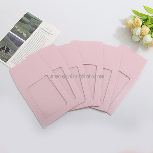 Enveloppes en velours colorées personnalisées avec fenêtre, 300g, 8.5x11+5, membrane silencieuse, logo imprimé offset, pochettes pour cartes postales, inserts photo - Product Image 5