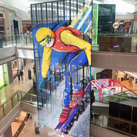 Écran invisible holographique muxwave d'intérieur à haute transparence Écran de panneau publicitaire à LED Affichage 3D pour la publicité