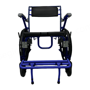 Chaise de toilette médicale en acier robuste D70 avec placage chromé, certifiée CE, pour personnes âgées/handicapées, réadaptation, sécurité dans la salle de bain - Product Image 6