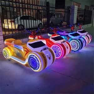 2024新しい公園の屋台子供のビジネス屋外ダブル電気おもちゃの車の娯楽機器オートバイバンパーカー