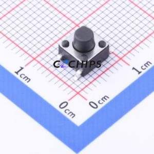 TC-6601-6-260G Tactile Switch SMD-4P,6x6mm Switch Single Pole Single Throw Round Button 2.6N Vertical Mount - Product Image 1