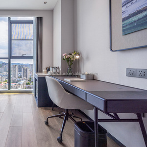 Juego de Muebles Modulares para Dormitorio de Hotel de 3 Estrellas, Cama Queen Económica de Madera Personalizada con Cabecera, Soporte para TV y Armario para Habitación Completa - Product Image 3