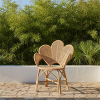 Fauteuil en rotin rose capitonné modulaire moderne à succès - Meubles confortables pour salon, salle à manger, hôtel, bureau à domicile et chambre à coucher
